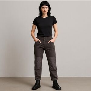 Pilcro & the Letterpress Anthropologie Utility Pants Quilted Waistband No 30 6